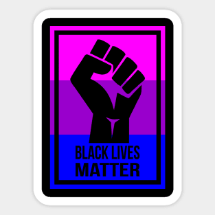 fist - bisexual BLM Sticker